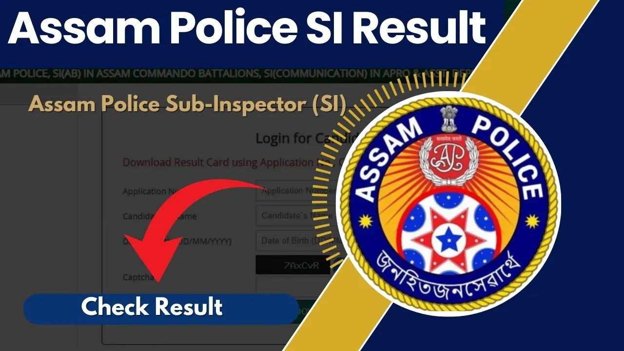 SLPRB Assam Police SI Result 2025